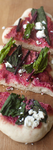 Young Beet Greens Pizza